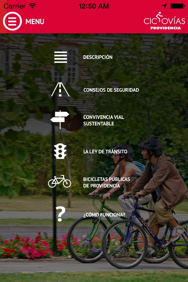 Ciclovías Providencia screenshot 3