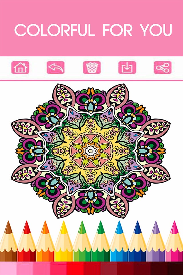 Adult Coloring Book - Free Mandala Color Therapy & Stress Relieving Pages for Adults 2 screenshot 4