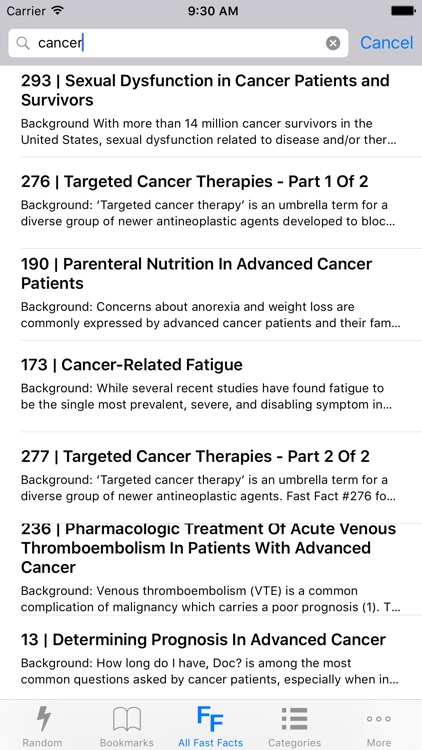 Palliative Care Fast Facts