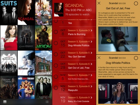 tv show tracker for iPad screenshot 2