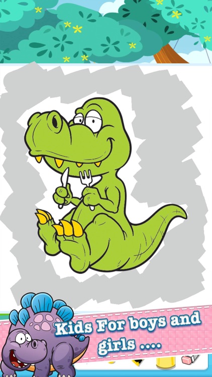 dinosaur coloring book online games for grade one screenshot-4