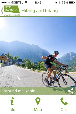 Hiking and Biking in Slovenia for iPhone screenshot 3