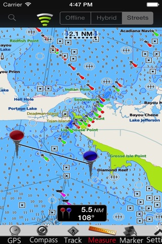 Louisiana GPS Nautical Charts screenshot 4