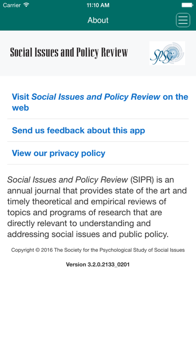 How to cancel & delete Social Issues and Policy Review from iphone & ipad 4