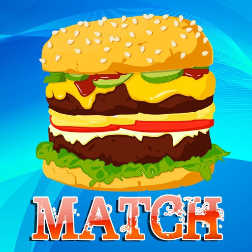 Fast Food Matching Photo Cards Game for Preschool Free iOS App