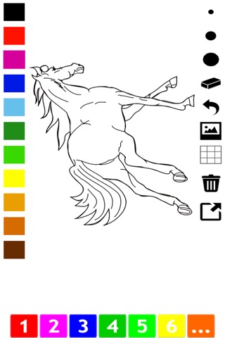 アクティブ！塗り絵の本 子供のための馬の： 学ぶ ペイントや馬を着色するのおすすめ画像5