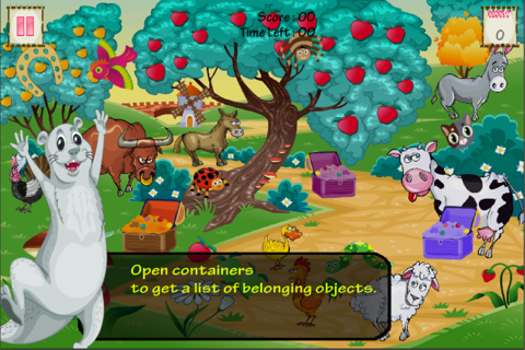 Lovely Zoo Hidden Objects Game screenshot 2