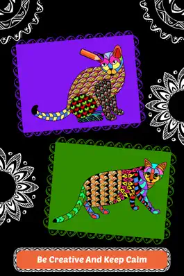 Game screenshot Creative Cats Art Class-Stress Relieving Coloring Books for Adults FREE apk