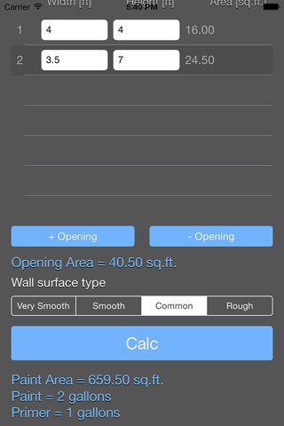 Paint Calculator Plus screenshot 4