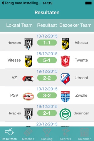 InfoLeague - Dutch Eredivisie screenshot 3