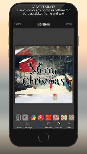 Xmas Photo Card Maker : 聖誕節快樂 & 新年快樂 - 背景, 相框 & 貼紙(圖3)-速報App