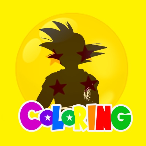 Finger Coloring Game For Kids Goku Super Saiyan Version iOS App