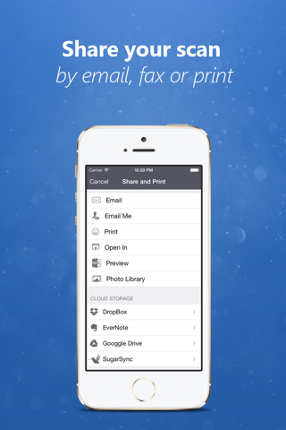 QuickScan - Scan PDF, Print, Fax, Email, and Upload to Cloud Storages screenshot 2