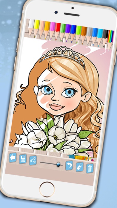 How to cancel & delete Princesses coloring book - Coloring pages fairy tale princesses for girls from iphone & ipad 2