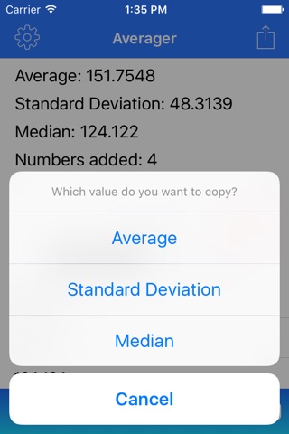 Averager screenshot 2