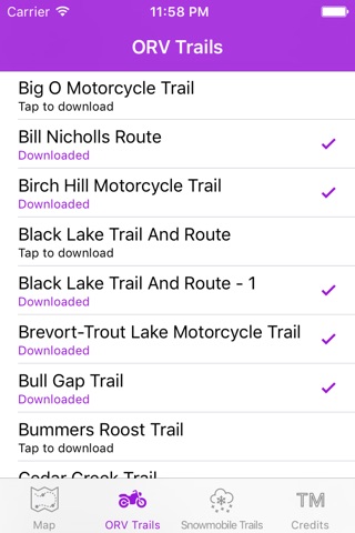 Michigan Offroad Trail Map screenshot 2