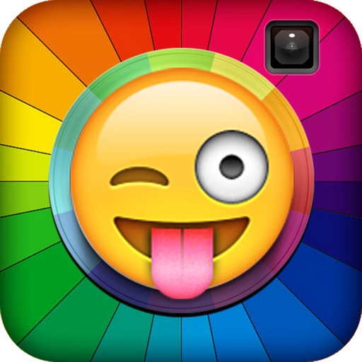 Emoji Photo studio - create idiotic funny face with emoticon stickers & share images icon