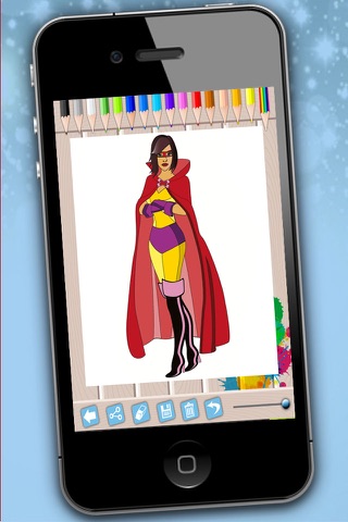 Super heroes coloring pages paint heroes drawings - Premium screenshot 2