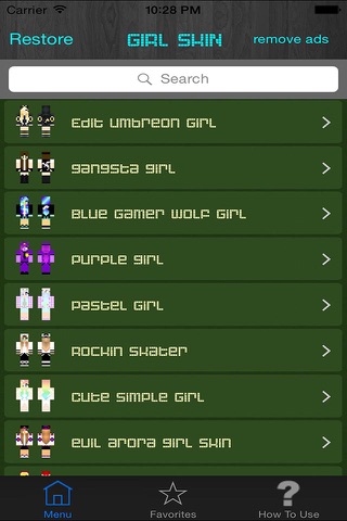 Girl Skins for Minecraft PE (Pocket Edition) - Best Free Skins App for MCPE. screenshot 3