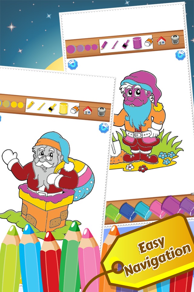 Christmast Colorbook Educational Coloring Game for Kids screenshot 3