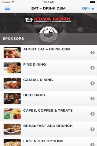 Eat + Drink dsm screenshot 2