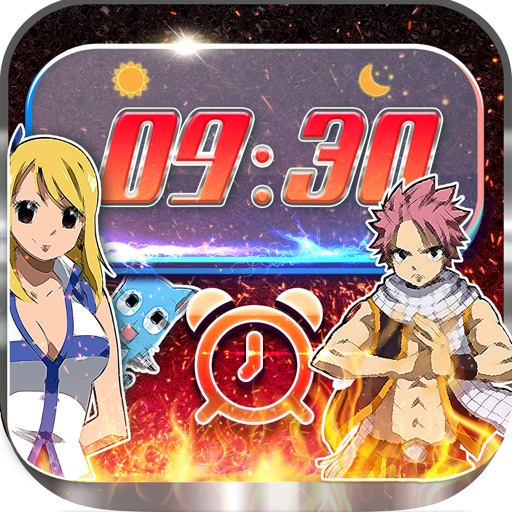 iClock – Manga & Anime : Alarm Clock Fairy Tail Wallpapers , Frames and Quotes Maker For Pro