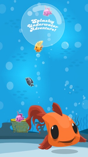 Falling Splashy Yellow Fish: Deep Tank D