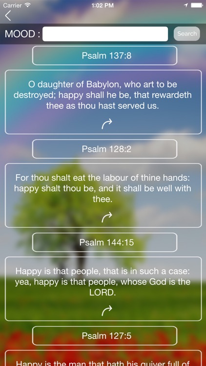 Daily Bible Verse and Mood Search