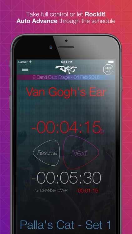 RockIt! - Live Event Schedule & Time Management screenshot-3