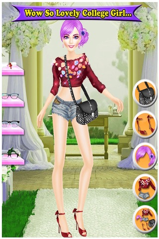 College Girl Makeup : Spa Dressup - Makeover Game screenshot 4