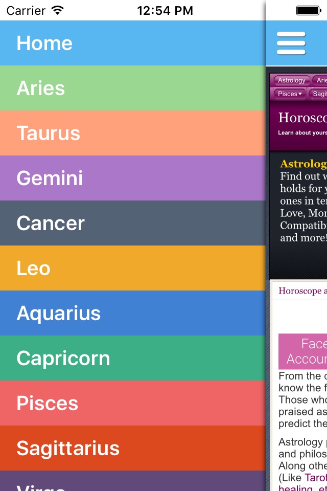 Horoscope Astrology and Zodiac signs screenshot 2