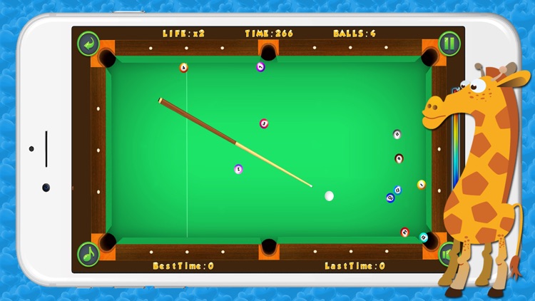 Pool Billiards Challenge Game for Kids