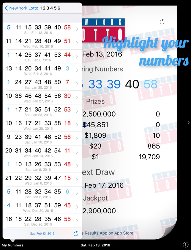 New York Lottery Post Numbers Calendar 2025 