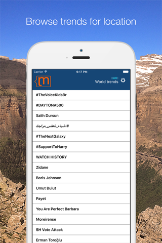 TrendMonitor for Twitter, monitoring trending topics from your iPhone screenshot 3