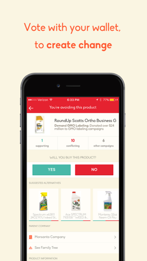 ‎Buycott - Barcode Scanner & QR Bar Code Scanner Screenshot
