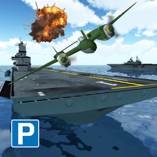 3D WWII Carrier Parking - Real Warship Park & Drive Simulator Boat Game icon