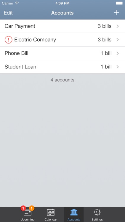 BillTracker for iPhone screenshot-3