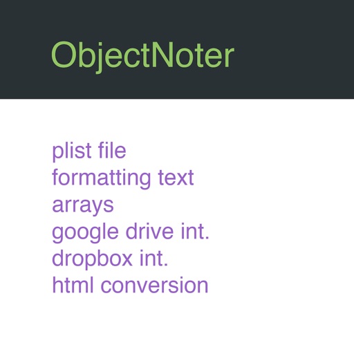 ObjectNoter