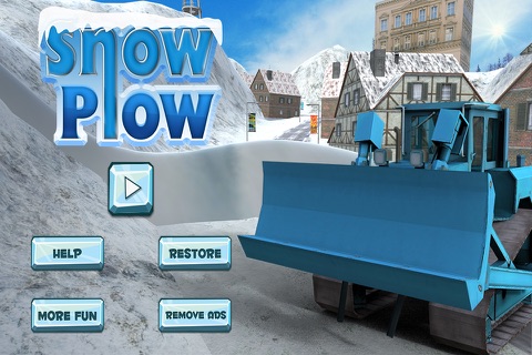 Snow Plow Truck Rescue 3D – Winter Excavator Crane Simulation screenshot 3
