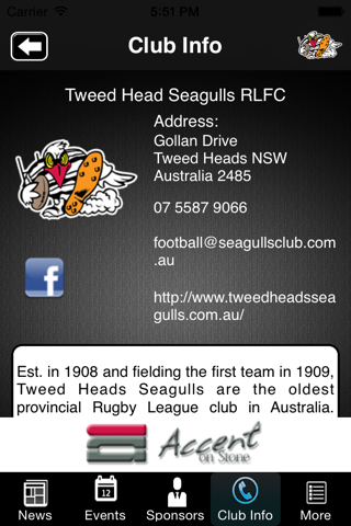 Tweed Heads Seagulls Rugby League Senior and Junior Football Clubs screenshot 3
