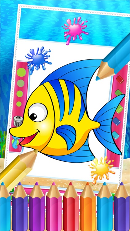 Charm Ocean Colorbook Drawing Paint Coloring Game for Kids
