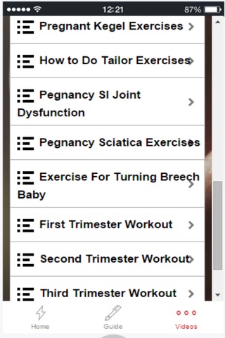 Prenatal Exercises - Learn Creative Ways to Exercise in Pregnancy screenshot 4