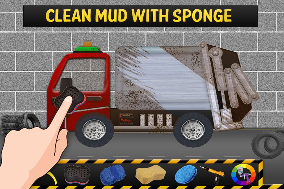 Garbage Truck Wash Salon : Cleanup Messy Trucks After Waste Collection screenshot 3