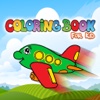 Coloring Page Plane For KId Games