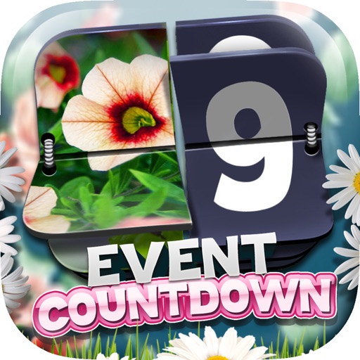 Event Countdown Beautiful Wallpaper  - “ Flower in the Garden ” Pro