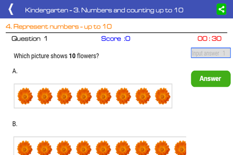 Math kindergarten screenshot 2