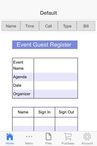 Event Register screenshot 4