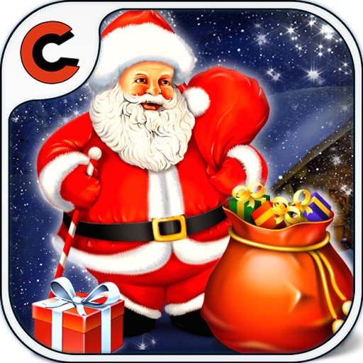 santa clause gift collection icon