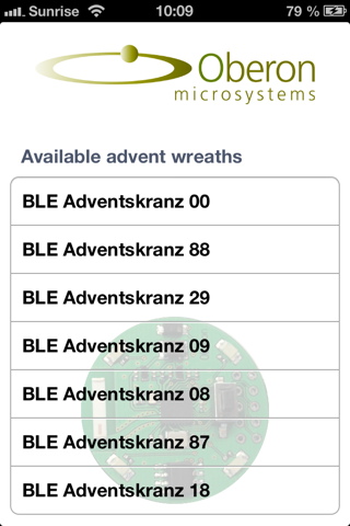 BLE Adventskranz screenshot 2