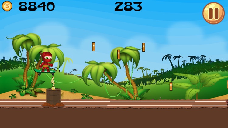 Ninja On Skateboard screenshot-4